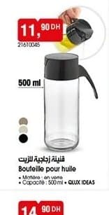 Bouteille pour huile QLUX IDEAS 500ml chez BIM