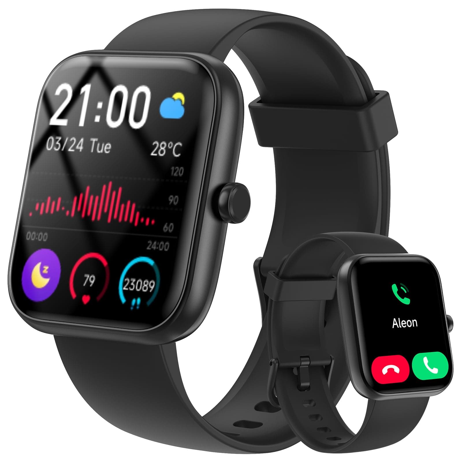 Smart Watch for Men Women with Bluetooth Call,Alexa Built-in Smartwatch,1.83"DIY Dial Fitness Watch with Sleep Heart Rate SpO2 Monitor,100+ chez Amazon Canada