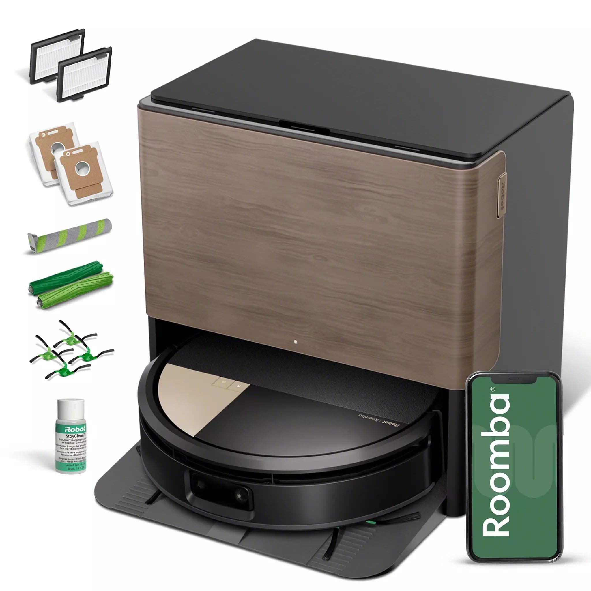 iRobot® Roomba® Max 705 Combo Robot + Station d'accueil AutoWash – Rouleau auto-nettoyant extensible, lavage au rouleau et séchage à chaud, chez Amazon Canada