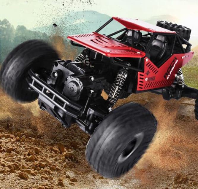 VOITURE CASCADE MONSTER RC HAUTE VITESSE A 4 ROUES MOTRICES chez Toys and Kids