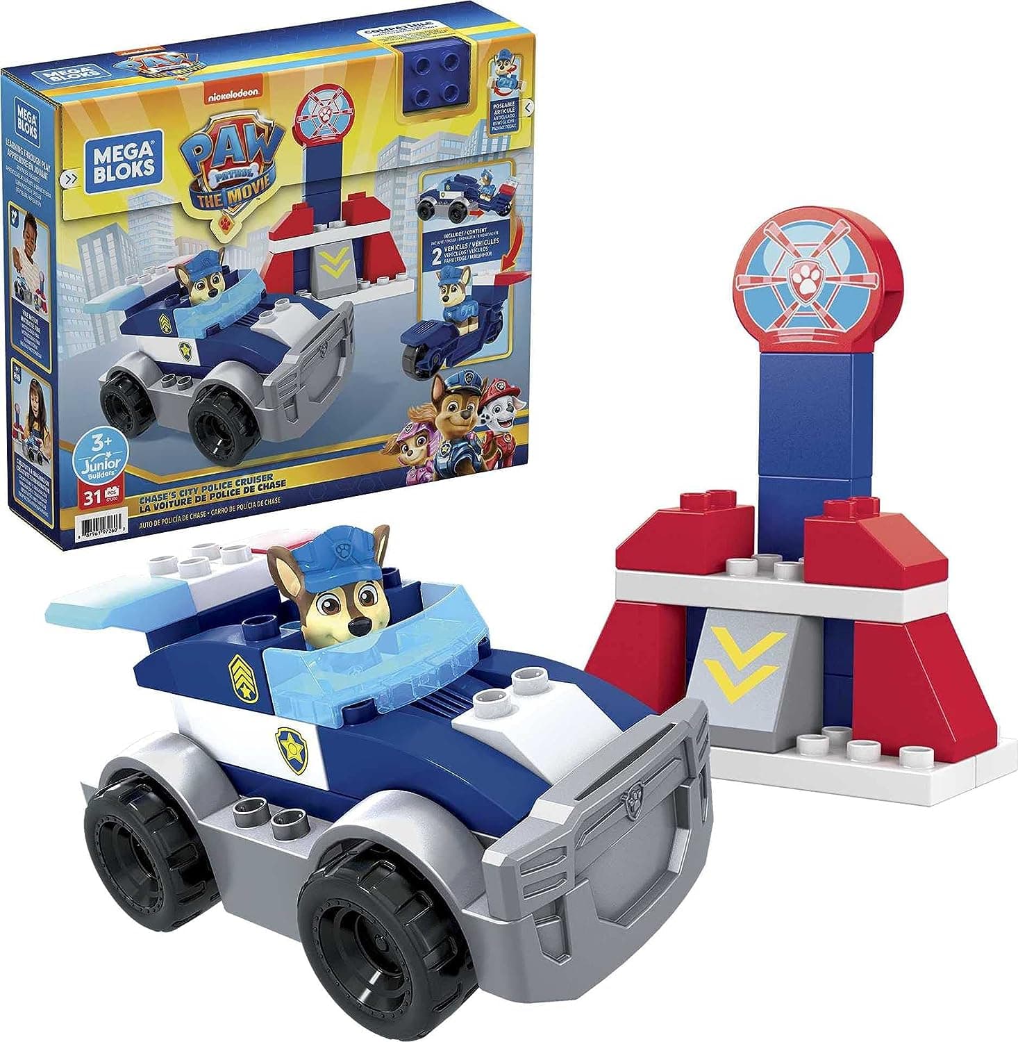 MEGA BLOCKS PAT'PATROUILLE VÉHICULE DE POLICE chez Toys and Kids
