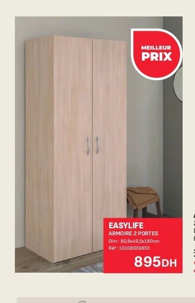 Armoire 2 portes Easylife chez Kitea