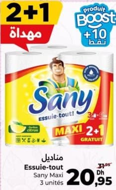 Essuie-tout Sany Maxi chez Carrefour