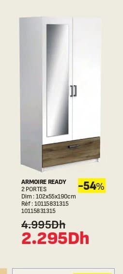Armoire 2 portes Ready chez Kitea