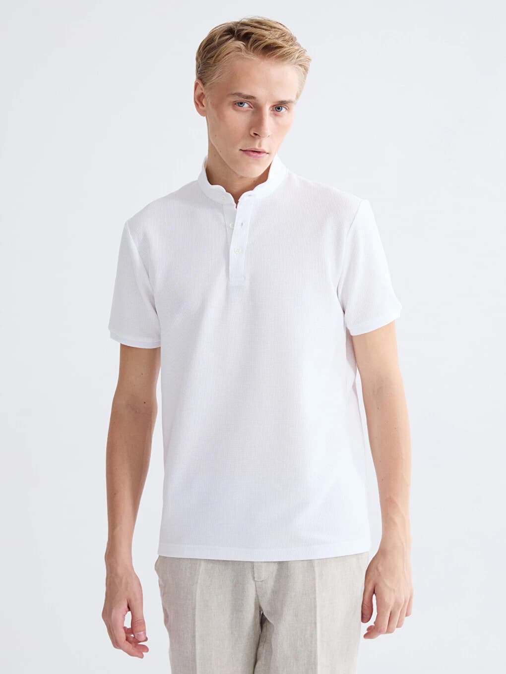 T-shirt Pour Hommes À Col Mao chez LC Waikiki