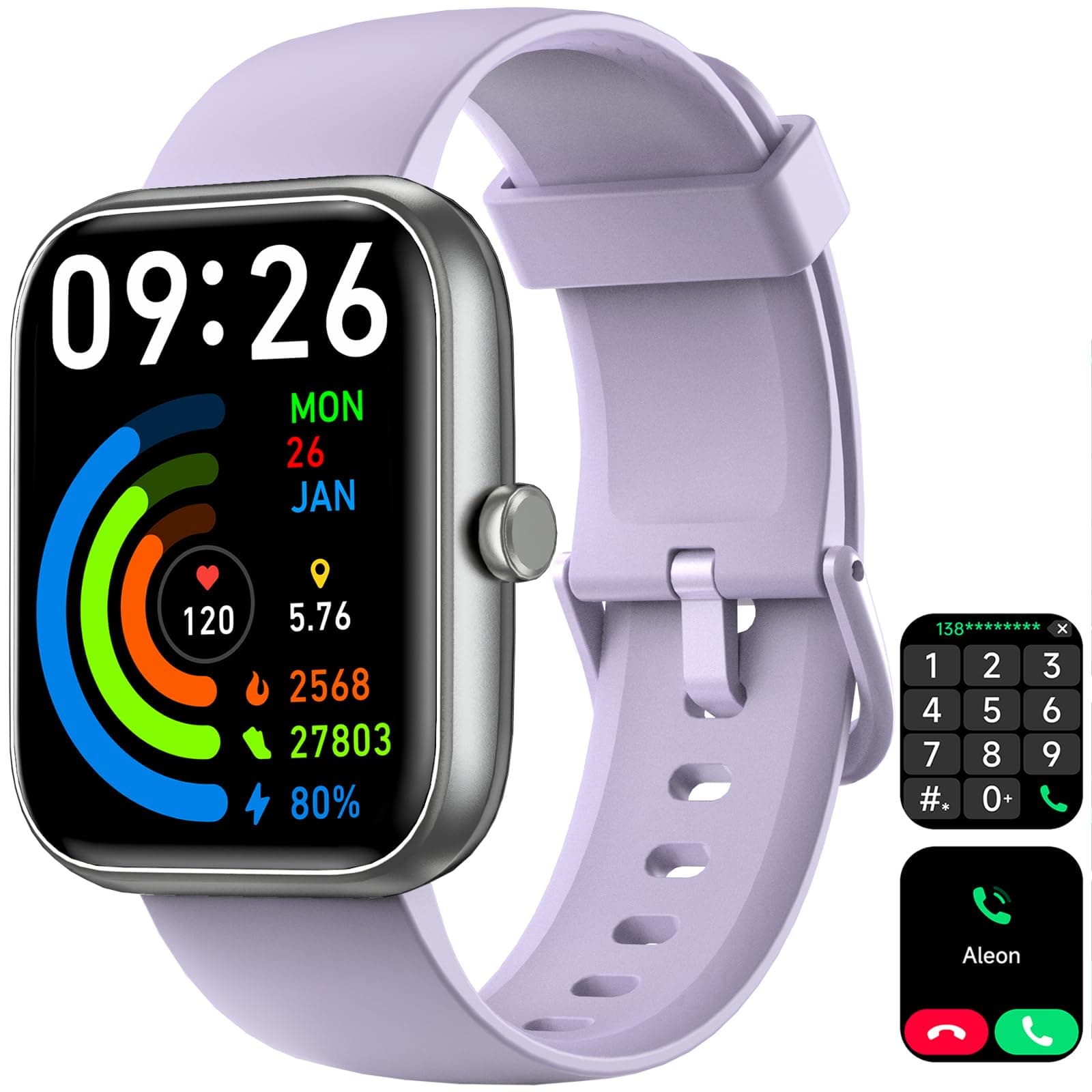Smart Watch for Men Women with Bluetooth Call, Alexa Built-in, Heart Rate & Sleep Monitor, 1.83" DIY Dial Fitness Watch with 100+ Sport Mode chez Amazon Canada