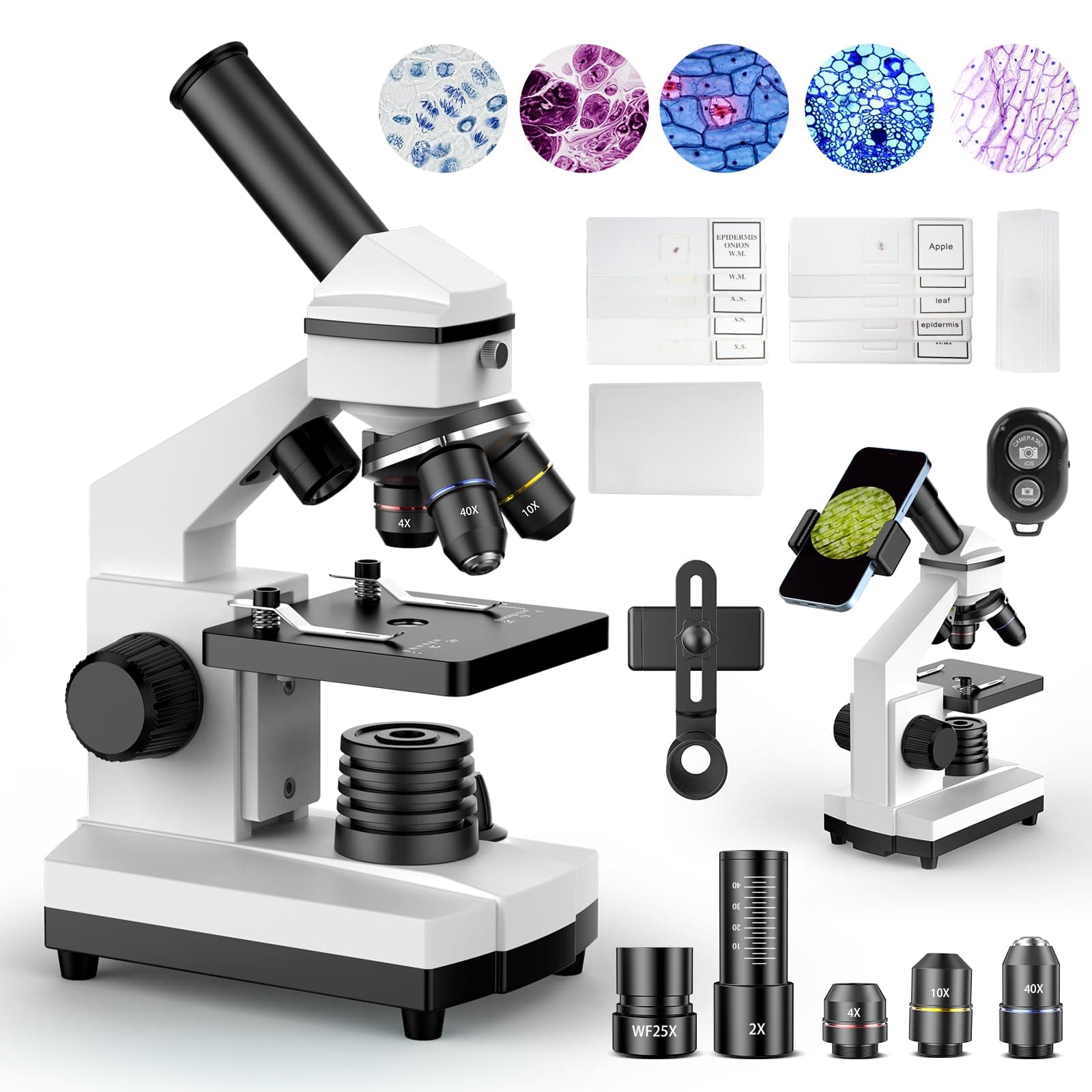 PalliPartners Compound Microscope for Adults & Students, White chez Amazon Canada