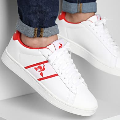 LE COQ SPORTIF CLASSIC SOFT optical white/fiery red chez Safari