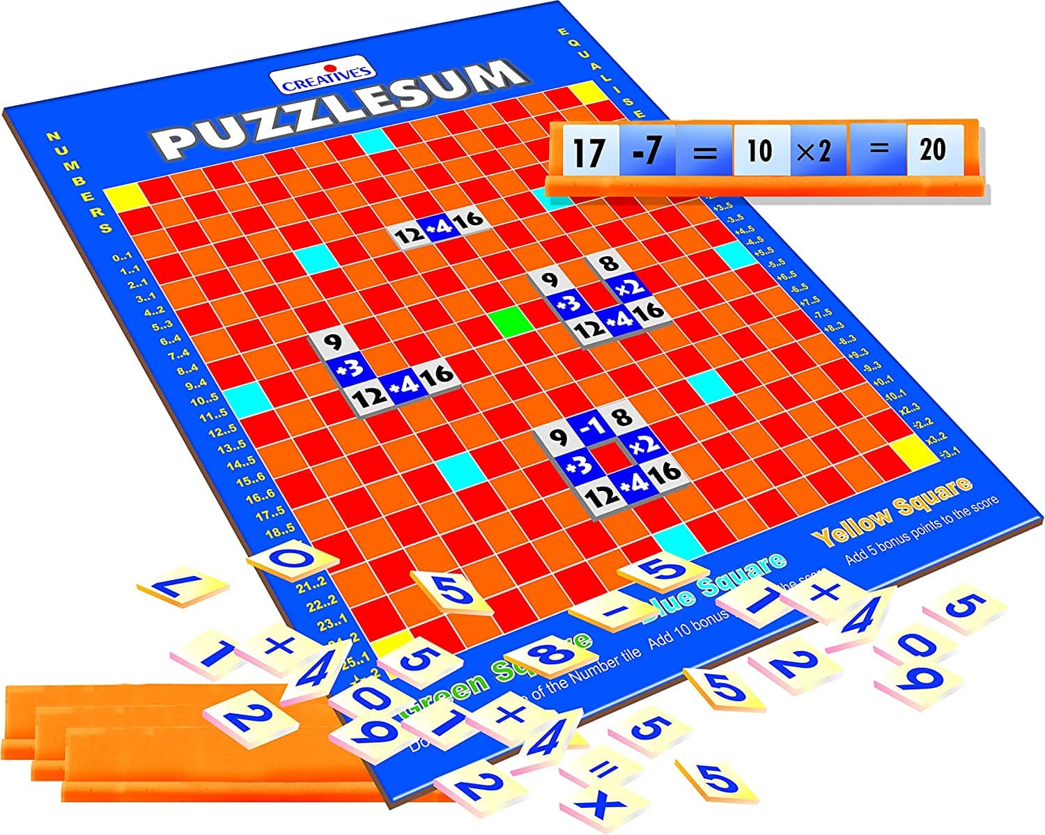 PUZZLESUM JEU DE CHIFFRES ET DE COMPTAGE - CREATIVES chez Toys and Kids